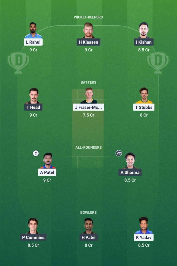 DC vs SRH Dream11 Prediction आज के मैच की बेस्ट फैंटेसी टीम और प्लेइंग 11 DC vs SRH Dream11 Prediction आज के मैच की बेस्ट फैंटेसी टीम और प्लेइंग 11