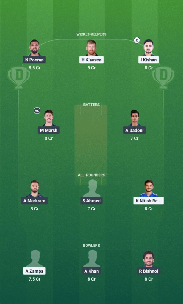 SRH vs LSG Dream11 Prediction: Today's IPL Match Best Fantasy Team and Playing 11 SRH vs LSG Dream11 Prediction: Today's IPL Match Best Fantasy Team and Playing 11