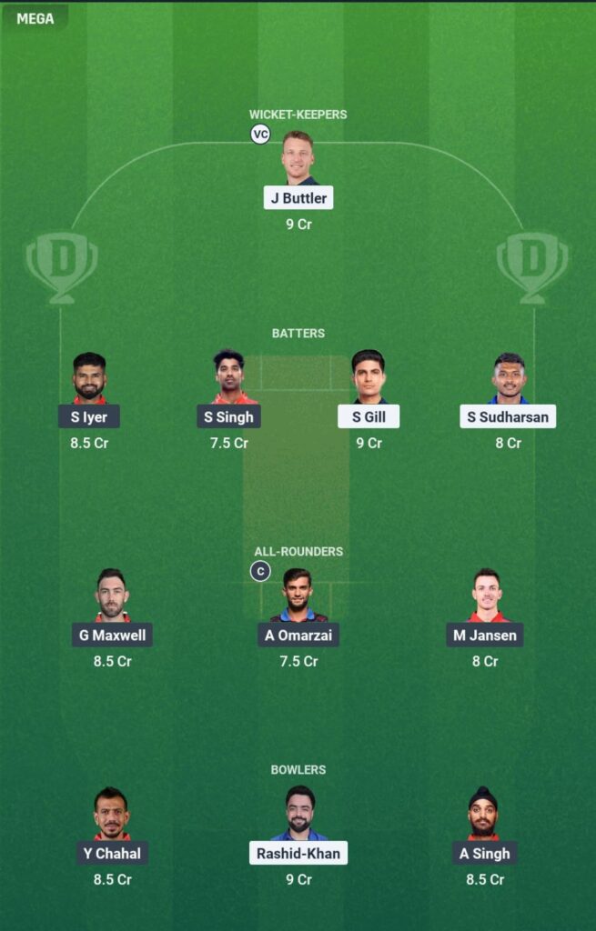 Gujarat Titans vs Punjab Kings : Team Prediction आईपीएल 2025 की सबसे धमाकेदार भिड़ंत!